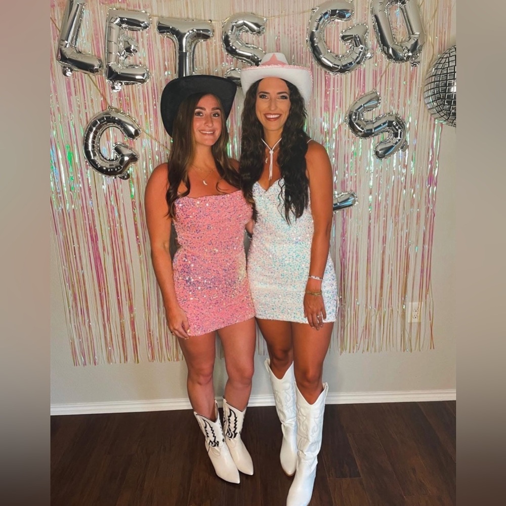 Hello Molly Pink Sequin Dress